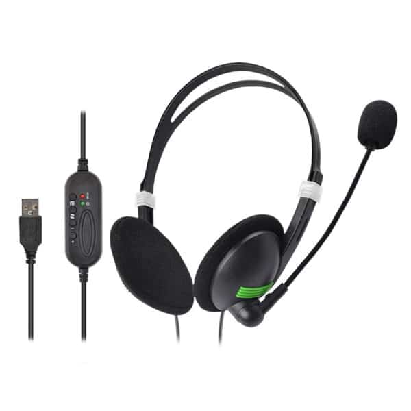 On-ear USB PC Wired Headset with Mic  HS740
